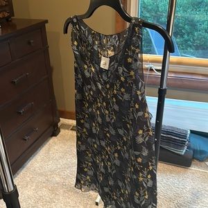 CAbi blue floral tank top.